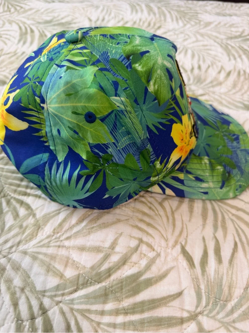 Nickelodeon SpongeBob Tropical Green Blue Snapback Hat
